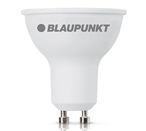 Blaupunkt Ampoule LED GU10 – Spot – Éclairages pour Pièces – 5W – Remplacement de 50W – Blanc Naturel 4000K – 475 lumens – Lampe Économe en Énergie et en Coûts – Lot de 1