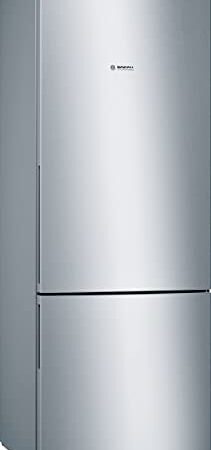 Bosch KGV58VLEAS Série 4, Réfrigérateur combiné pose-libre - 503 L - H 191 X L 70 cm - Inox