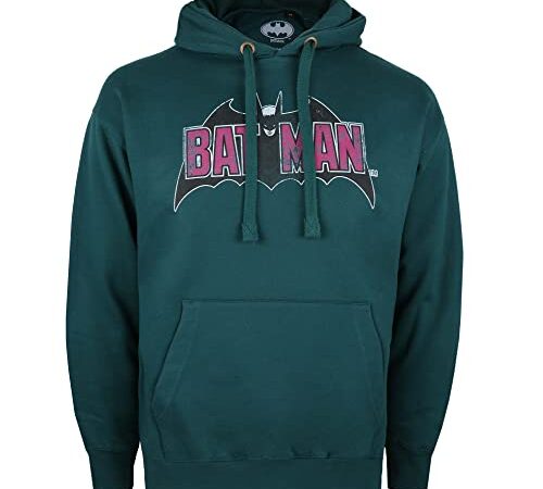 Cotton Soul DC Comics Vintage Batman Logo Sweat à capuche pour homme Pacific, pacifique, XXL