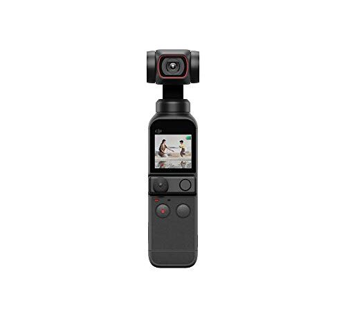DJI Pocket 2 - Caméra 4K à Stabilisation 3 Axes, Vlog, Vidéo Ultra HD, Photo Haute Résolution 64 MP, 1/1.7” CMOS, HDR, Réduction du Bruit, Timelapse, Slow Motion, 8x Zoom, Livestreaming , Noir