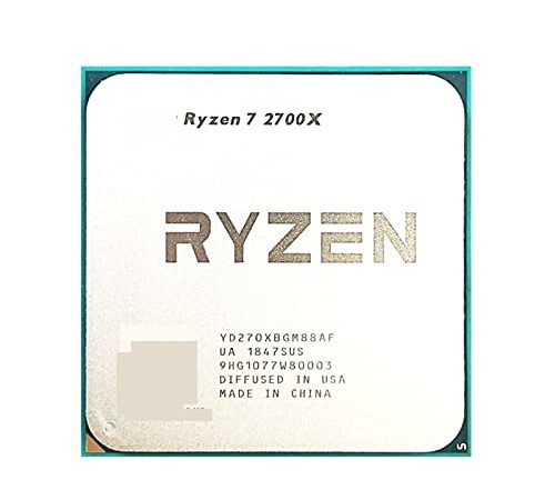 DOVOSA matériel Informatique, Ryzen 7 2700X R7 2700X 3,7 GHz à Huit cœurs à Seize Fils 16M 105W CPU Socket AM4 Précision de Fabrication