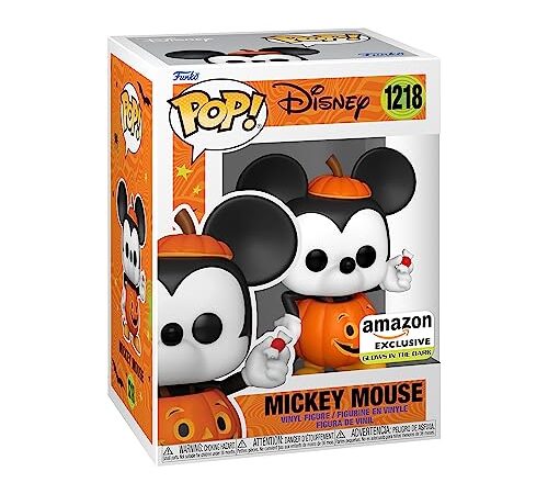 Funko Pop! Disney: Mickey Mouse Trick Or Treat - Brille dans Le Noir - Exclusivité Amazon - Figurine en Vinyle à Collectionner - Idée de Cadeau - Produits Officiels