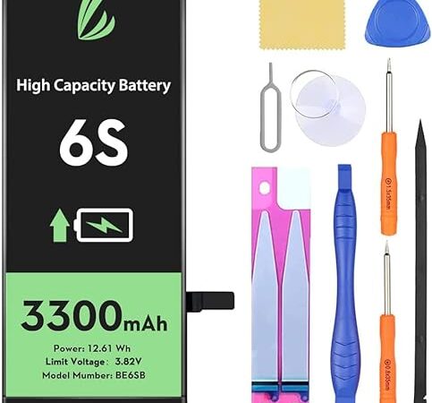 LL TRADER Batterie pour iPhone 6s, Batterie au Lithium-ION Haute Capacité 3300mAh avec Tous Les Outils de Réparation