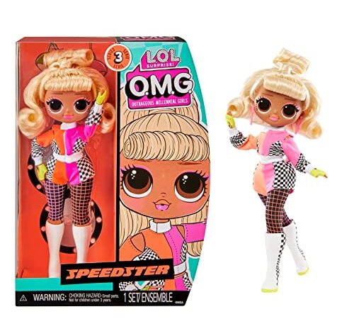 LOL Surprise OMG Poupée mannequin - SPEEDSTER - Comprend une poupée mannequin, plusieurs surprises et de fabuleux accessoires - pour les enfants de 4 ans et plus