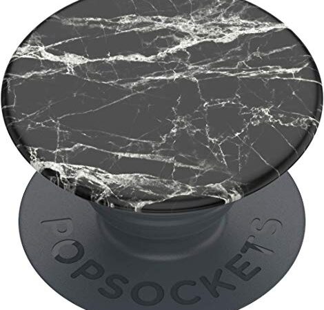 PopSockets: PopGrip Basic - Support et Grip pour Smartphone et Tablette [Top Non Interchangeable] - Mod Marble Black