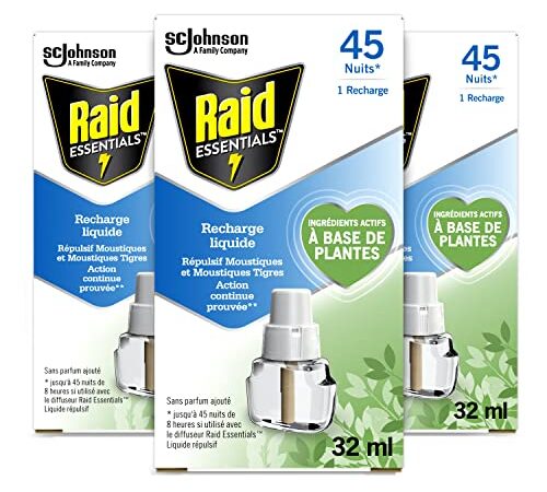 Raid ESSENTIALS RECHARGE ELECTRIQUE LIQUIDE 45 NUITS x3