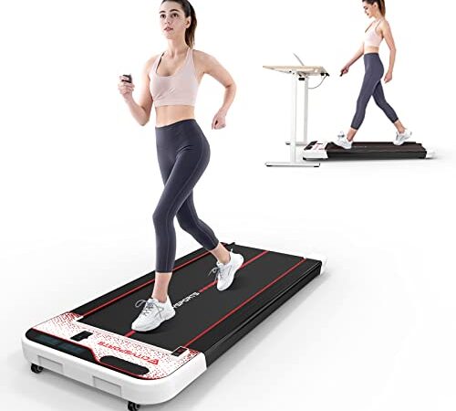 CITYSPORTS Tapis de Course,Tapis Course Electrique,motorisé Portable avec écran LCD et Bluetooth,Tapis de Marche à Vitesse réglable pour la Maison et Le Bureau(sans Bureau)