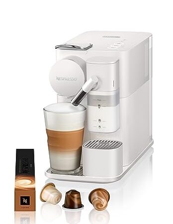 De'Longhi Nespresso Lattissima One Evo EN510.W, Machine a Café Capsule, Expresso et Cappuccino, 1450W, Blanc