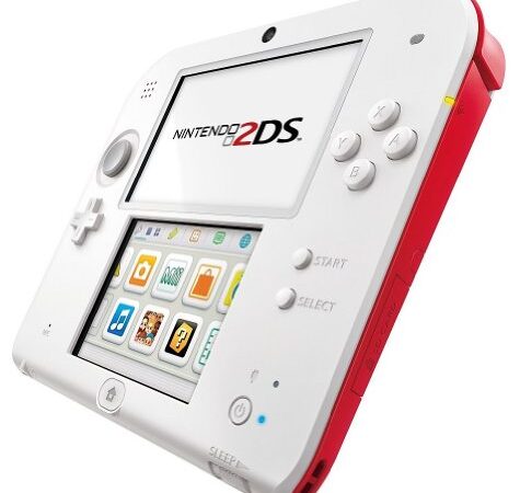Nintendo 2DS - Konsole, rot/weiß