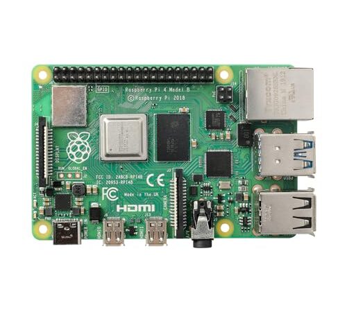 Raspberry Pi 4 Modèle B (8 Go) Quad Core Cortex-A72 4 x 1,50 GHz, 64 Bits Wi-FI Bluetooth 5.0