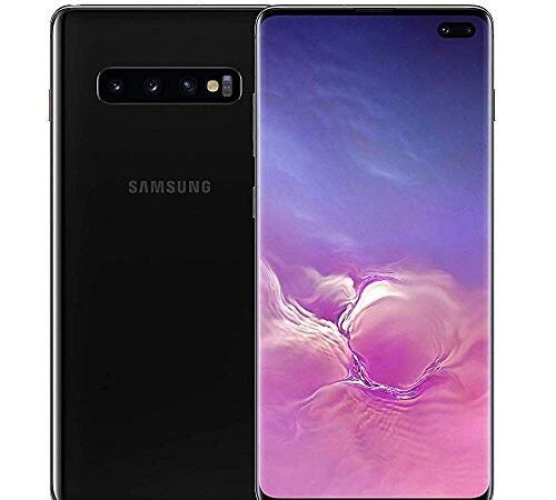 Samsung Galaxy S10+ - Smartphone portable débloqué 4G (Ecran : 6,4 pouces - Single SIM - 128GO - Android) - Noir (Reconditionné)