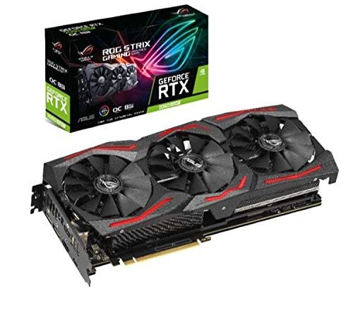 ASUS ROG Strix GeForce RTX 2060 Carte Graphique Gaming Super overclockée 8 G GDDR6 HDMI DisplayPort USB Type-C (ROG-STRIX-RTX-2060S-O8G-GAMING)