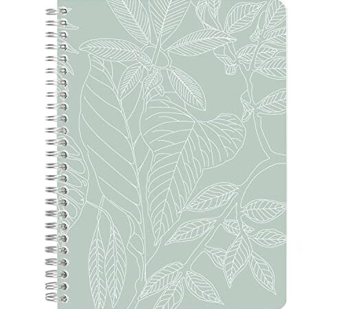 Clairefontaine115767C - Un Carnet à Spirale Motifs Végétal - A5 14,8x21 cm 148 Pages Lignées papier blanc 90g - Collection Jungle Harmony - 2 visuels, livraison aléatoire