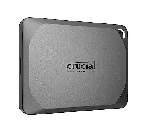 Crucial X9 Pro 2To SSD Portable - Jusqu’à 1050Mo/s en lecture et en écriture - Résistant à l'eau et à la poussière, PC, Mac, avec l'offre Mylio Photos+ - Disque SSD externe USB 3.2 - CT2000X9PROSSD902