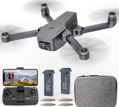 le-idea Drone Camera 4K, IDEA36 GPS Drone Professionnel Drone avec Camera, Moteur sans Balais, Follow Me, Retour Intelligent, 5GHz Transmission, 36 Minutes D'autonomie de Vol avec 2 Piles